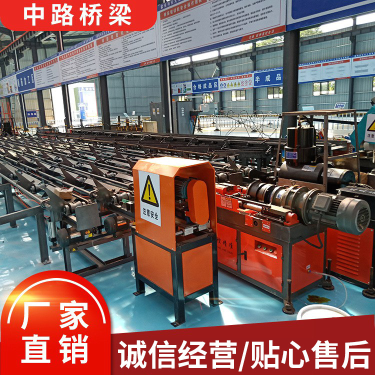 数控钢筋锯切套丝生产线钢筋锯切套丝机全自动锯切套丝打磨一体机