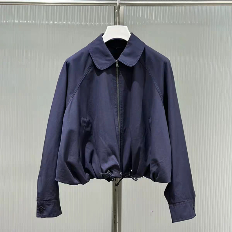 2026 Spring New Arrival Casual Drawstring Lace-Up Short Jacket, Barn Style Workwear Coat, Same Style as in Jiangnan Mall 2026 Spring New Arrival Casual Drawstring Lace-Up Short Jacket, Barn Style Workwear Coat, Same Style as in Jiangnan Mall
