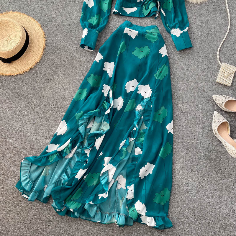 Title 10, Bedrucktes Chiffon-Kurzhemd im Split-Rock-Desig...