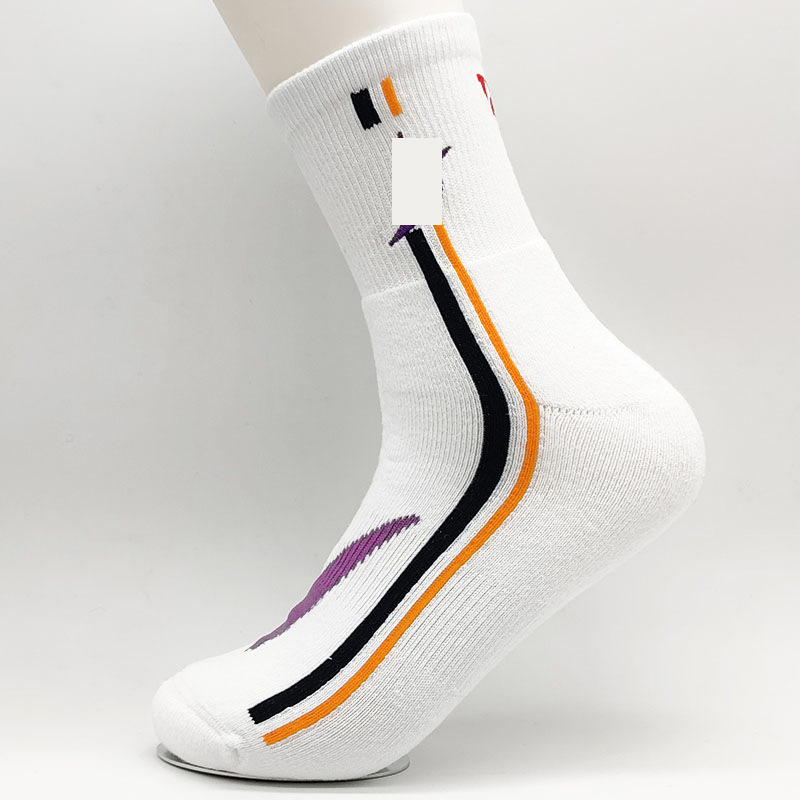 Calcetines de bádminton profesionales para hombres y mujeres, tubo medio, toalla antideslizante, fondo, tenis, baloncesto, correr, calcetines deportivos gruesos y transpirables