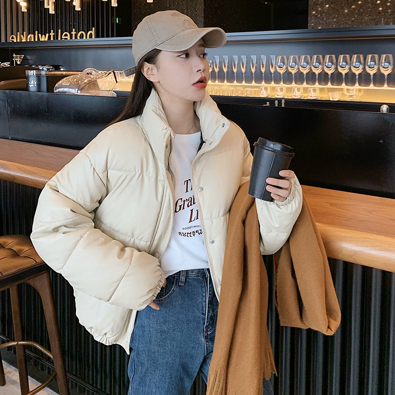 2022 новая зимняя тонкая модная теплая хлопчатобумажная одежда женские короткие агенты оптом Внешняя торговля