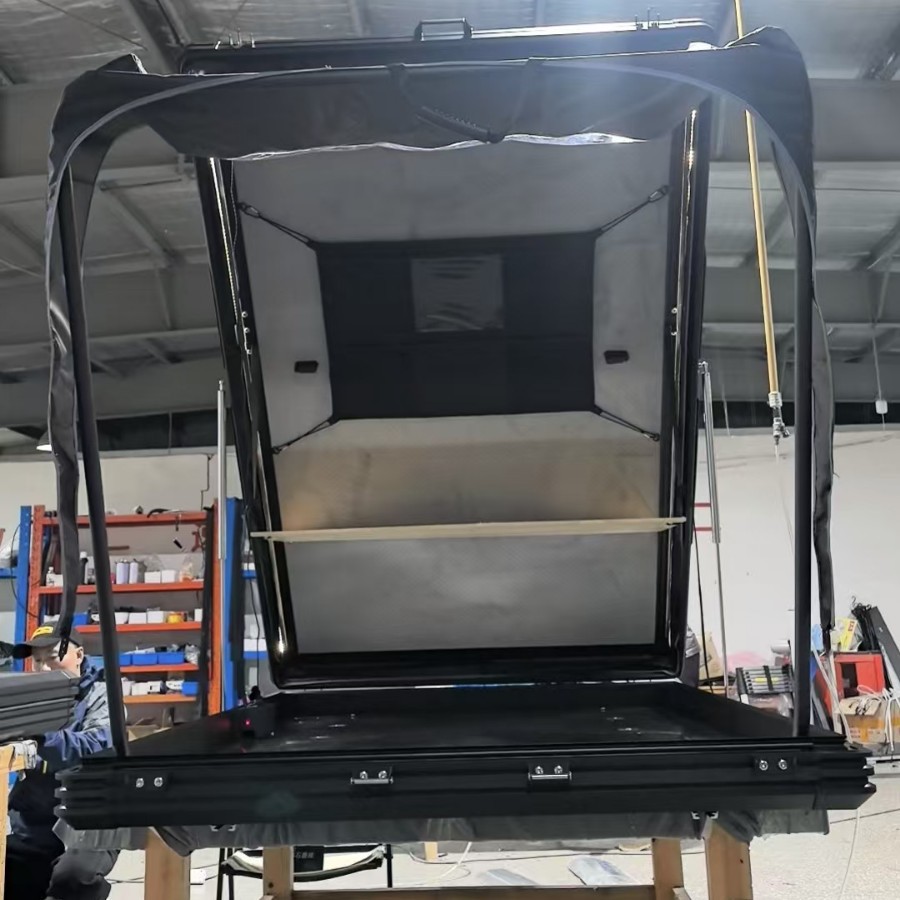Tabla de aleación de aluminio triangular carpa de techo duro carpa de coche todoterreno carpa de techo duro personalizada