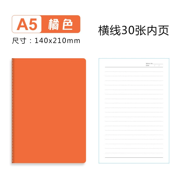 A5 orange line installation small book