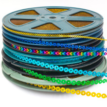 100码一卷镭射亮片珠片带pet亮片条服装鞋帽饰品装饰舞台服装配件