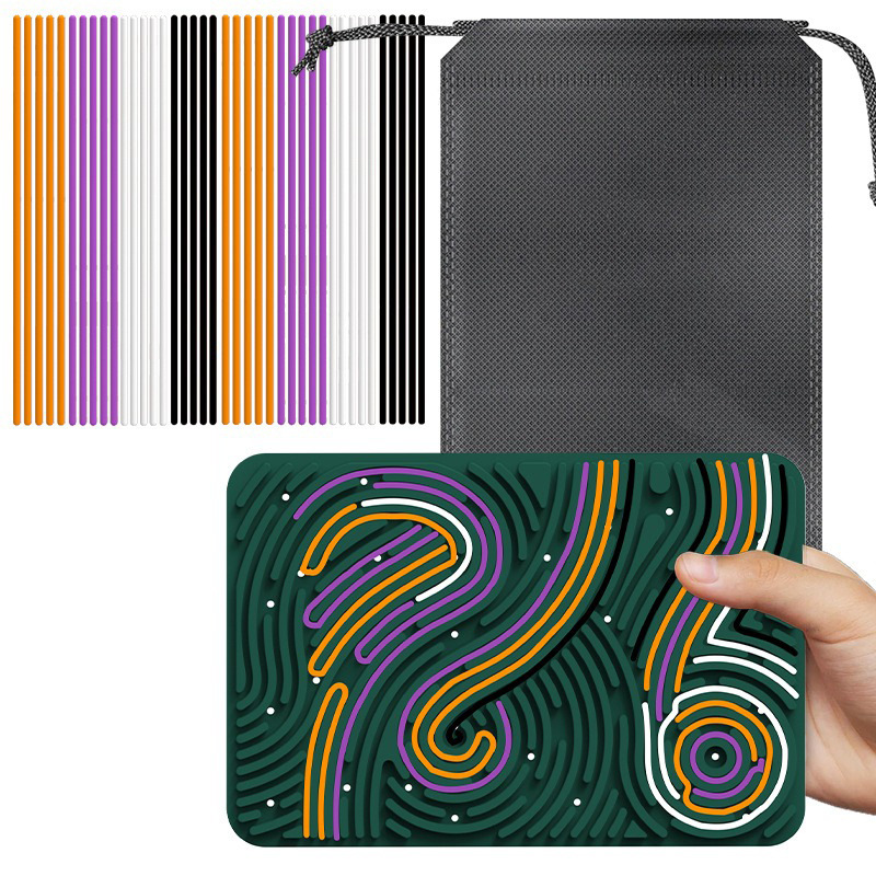 Transfronterizos de venta caliente almohadilla de juegos de descompresión tablero de movimiento de silicona para niños tablero de movimiento sensorial de grado alimenticio libre de BPA