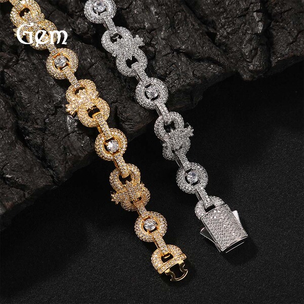 copper unlimited necklace with zircon hip-hop style