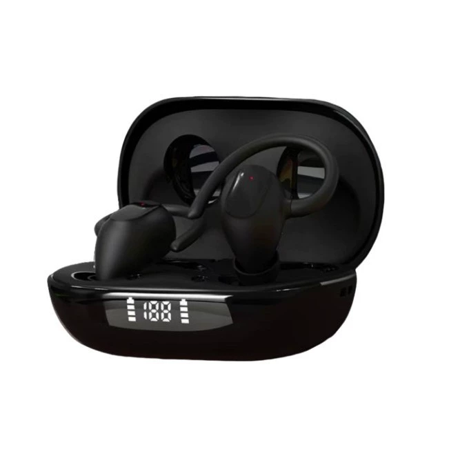 Bluetooth Headphones M1, Extra-long Ear-hook Fit, Business Version with LED Case