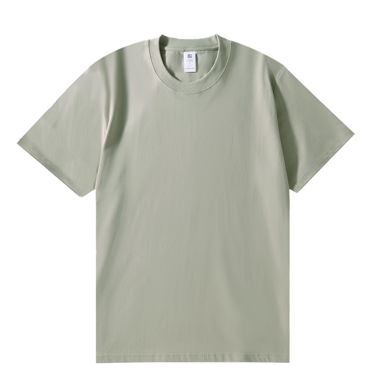 230g de peso pesado, talla europea, herramientas de manga corta, ropa de trabajo, ropa de trabajo, camisa publicitaria, camiseta de algodón con cuello redondo, logotipo impreso personalizado