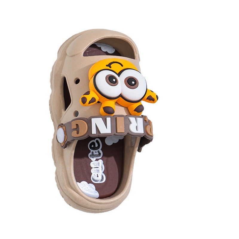 Zapatillas para niños de verano, niños y niñas pisando la mierda, bebés agujeros, zapatos para usar en la playa, sandálias lindas antideslizantes para el hogar