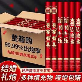 礼炮结婚手持礼花礼炮婚礼仪式专用喜事礼花炮婚庆用品礼花筒