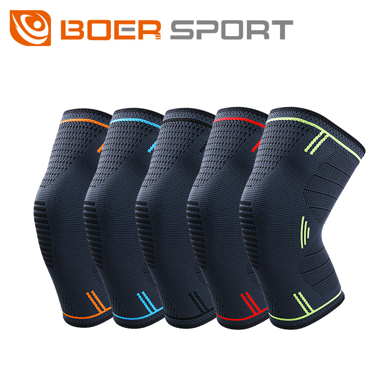 Silicona antideslizante deportes kneepad baloncesto running fitness kneepad soporte al aire libre montañismo ciclismo punto kneepad