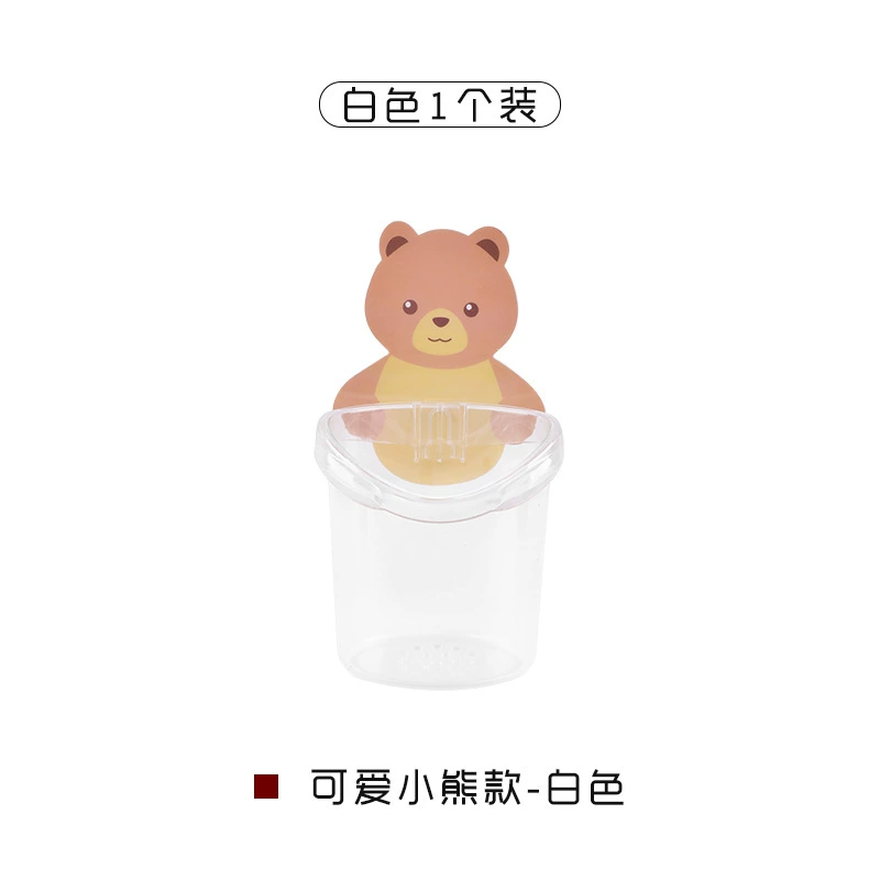 Патчинг стены Bear Cup крепления держатель чашки паста хранение стене гроботворение зубная щетка рейтинг на стене ванной