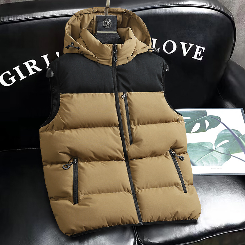 Trajes de trabajo cálidos cremallera clip de moda casual chaleco al aire libre de alta calidad sensación de engrosamiento herramienta chaleco de algodón personalizado