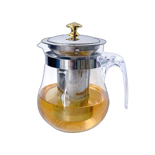 Elegant Cup Linglong Cup Teapot Tea Set One-touch Filter Heat-Resistant Glass Teapot Tea Maker Set Printable LOGO