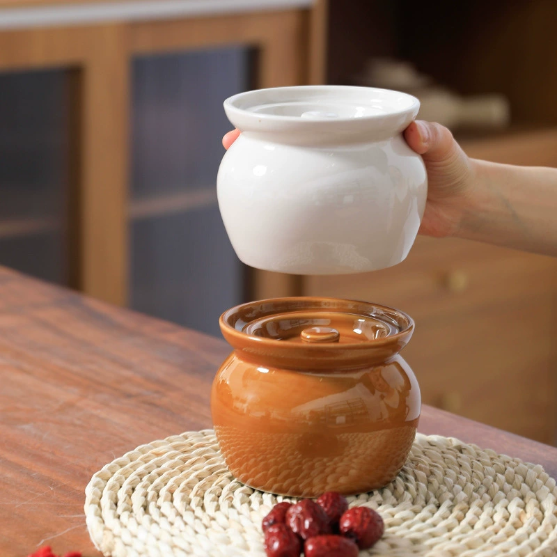 Калифорнийская керамическая кастрюля для тушения с крышкой, суповарка, пароварка для яиц, чашка для тушения, суп, домашняя и коммерческая маленькая тушённая кастрюлька