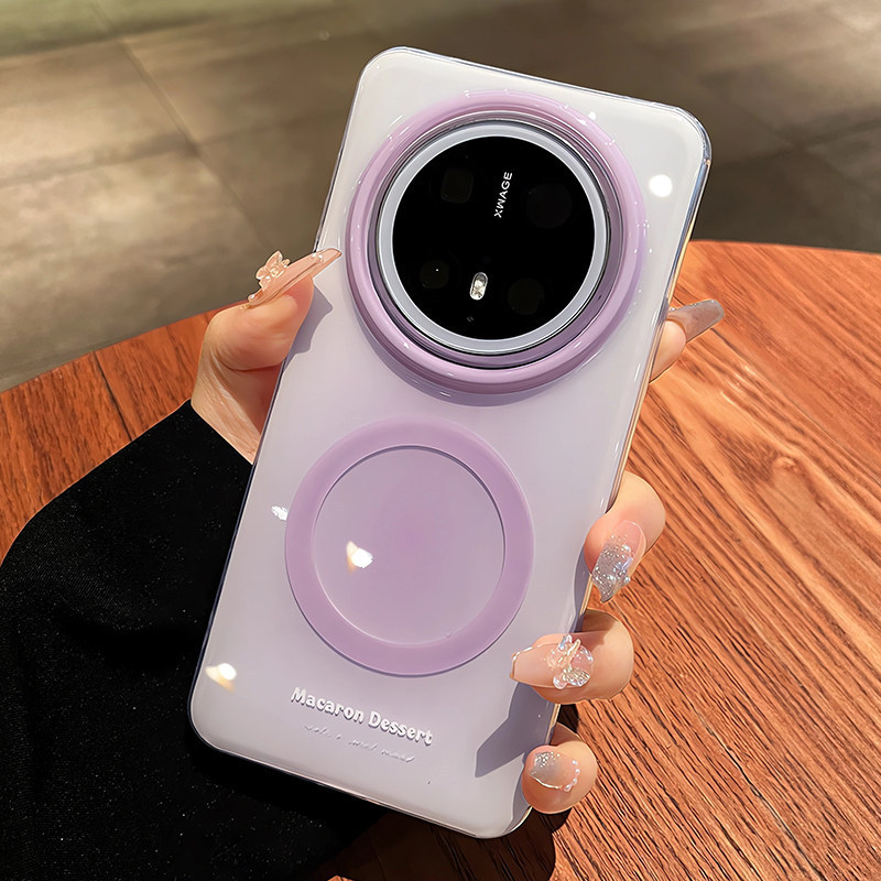 Gradient Smudge Design Suitable for Huawei Mate70Pro Phone Case, New High-End Magnetic Case for Mate80Pro Women's Model