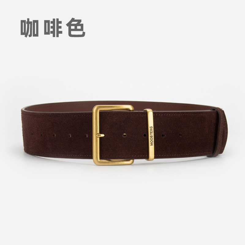 Women's Genuine Leather Suede Waist Belt - Fashion Wide Belt For Dresses, Coats, And Sweaters - Wholesale Cross-Border - Thumbnail 8