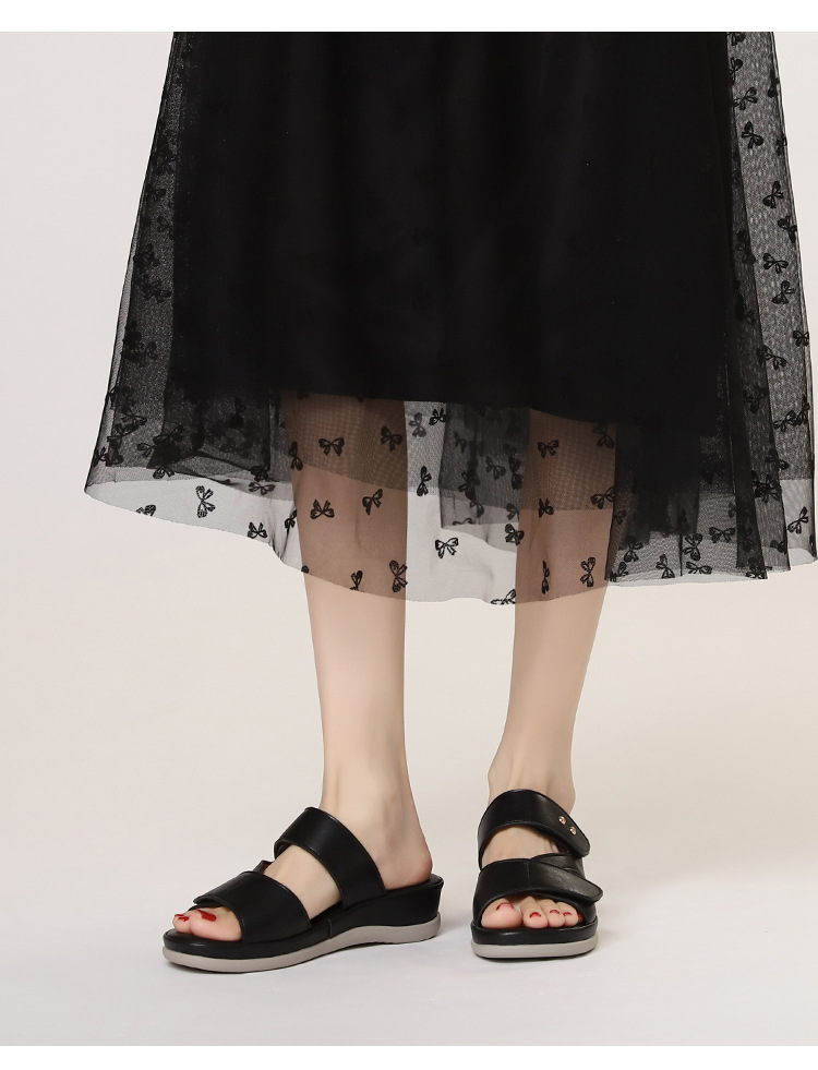 Wedge Heel Non-Slip Shoes For Women Summer New Fashionable Casual Versatile Beach Vacation Sandals_vogvips.com