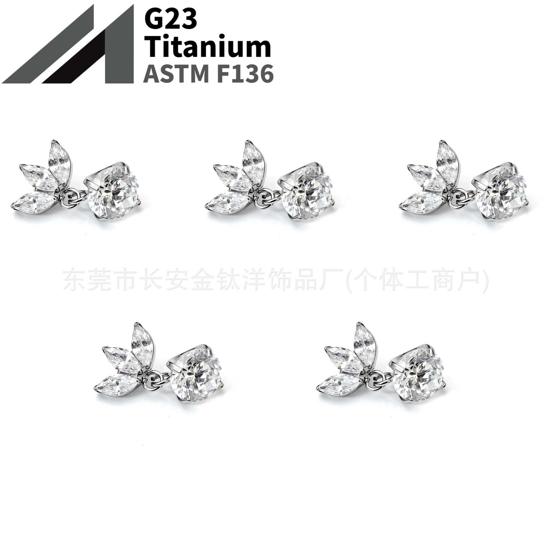 16G labret stud size and finish detail