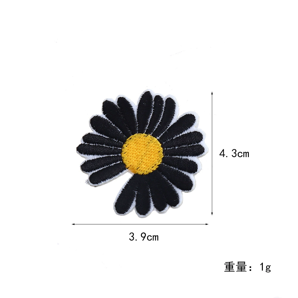Creative decorations with velcro, sweatshirt, jeans, bag, flowered
