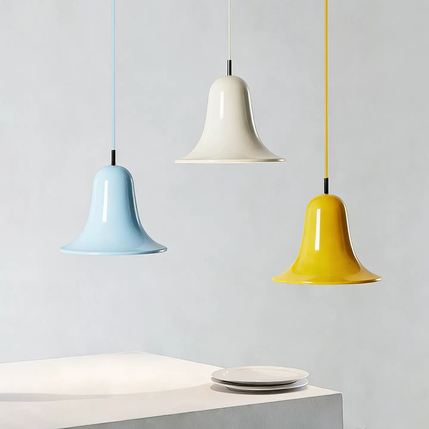 丹麦Pantop卧室床头铃铛灯设计师北欧极简餐厅个性吧台长线小吊灯