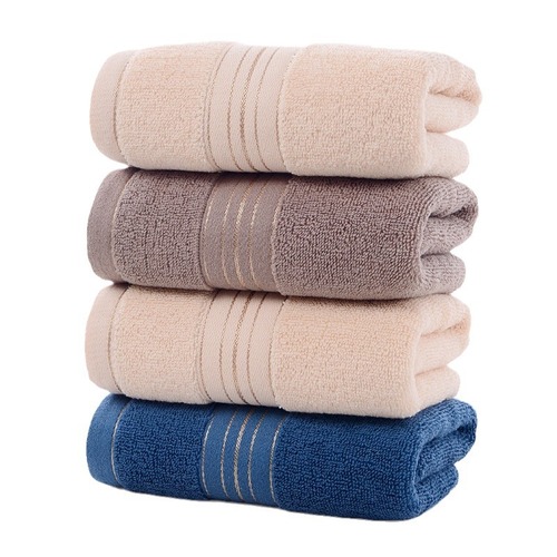 Thickened Pure Cotton Towel Manufacturer Creative Gift 100% Cotton Plain Color Face Towel Water Absorbent Daily Use Home LOGO