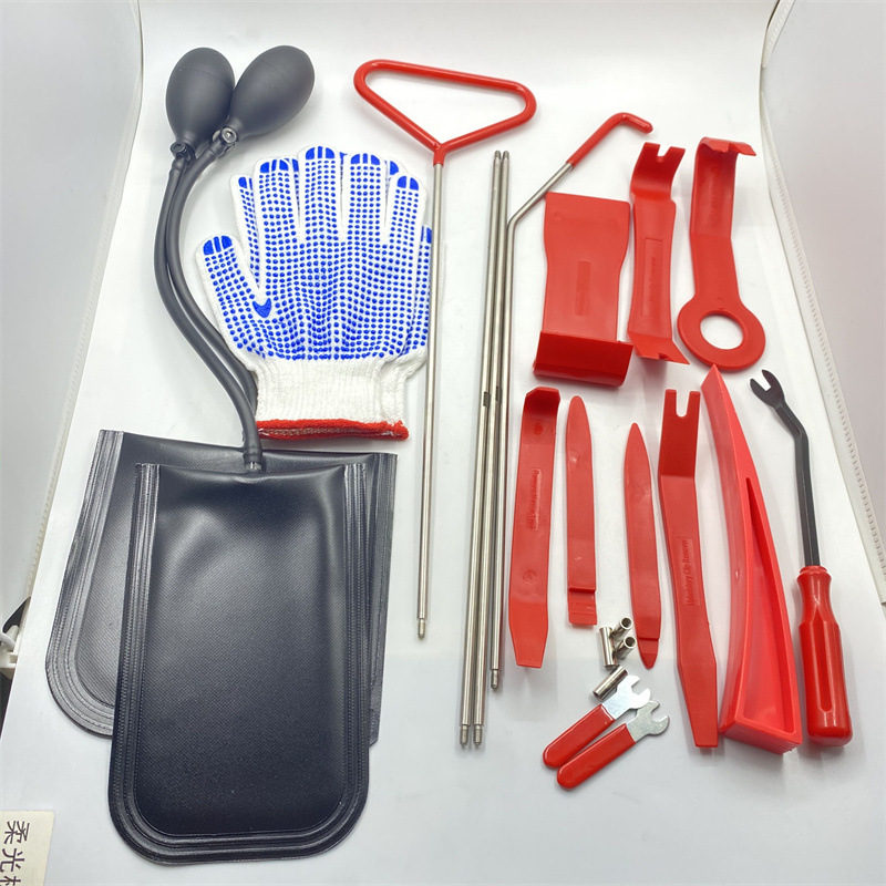 Car tools rocker airbag upgrade set stainless steel pole car long-distance hook tool self-driving emergency