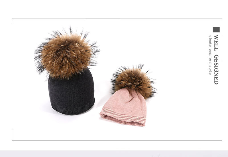 Children Unisex Simple Style Solid Color Pom Poms Wool Cap display picture 3