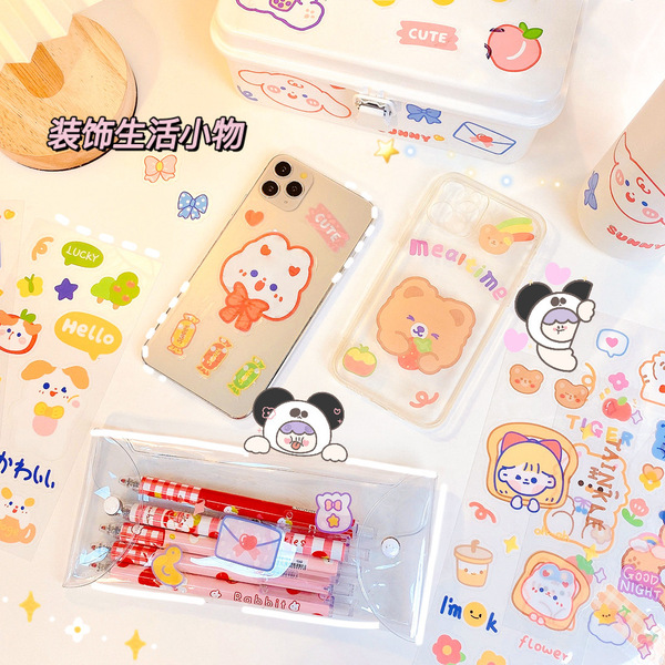 Genuine cartoon transparent sticker PVC
