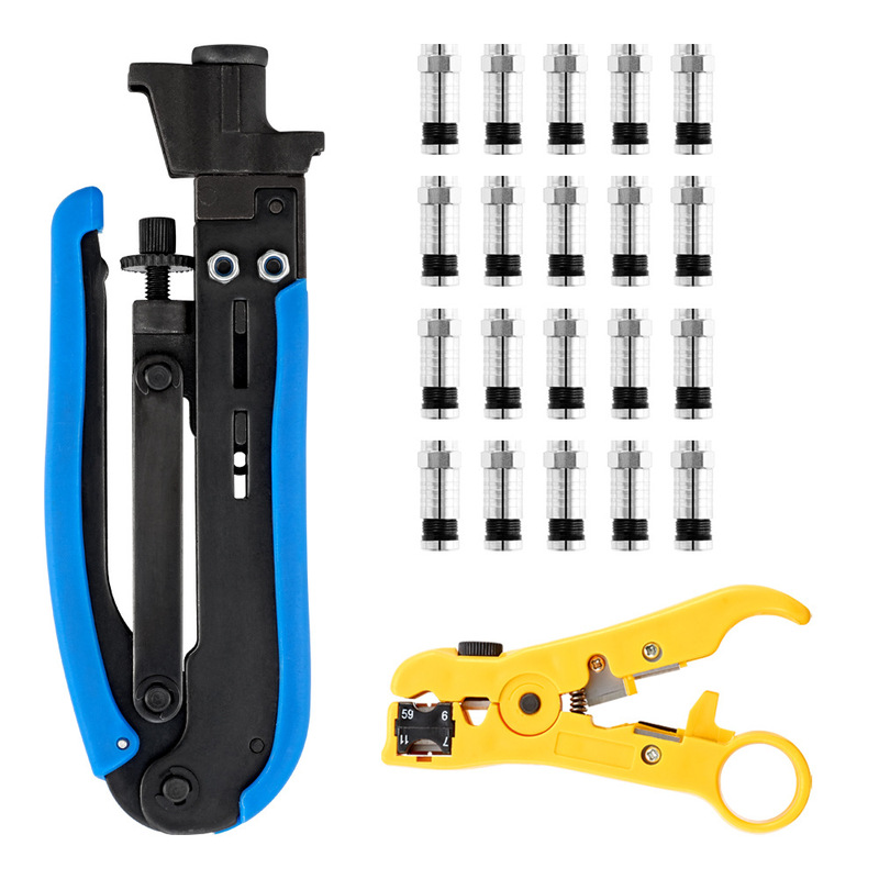 Aji Man Amazon 人気の売れ筋ワイヤーストリッパーと圧着ペンチセット同軸ケーブル押出ペンチコンビネーションツール|undefined
