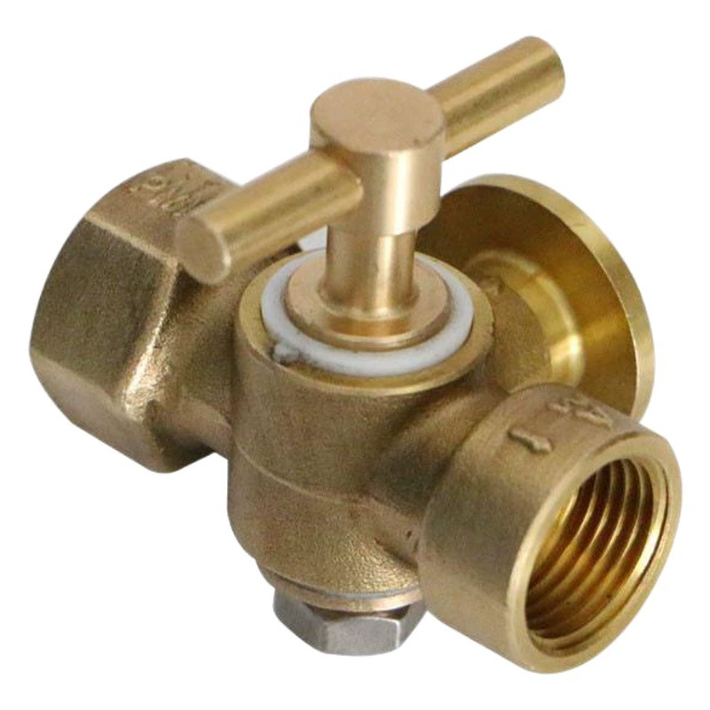 Медный манометр Трехходовой запорный клапан Трехходовой клапан Кокер Фильтр Паровой клапан котла Устойчивость к высокому давлению