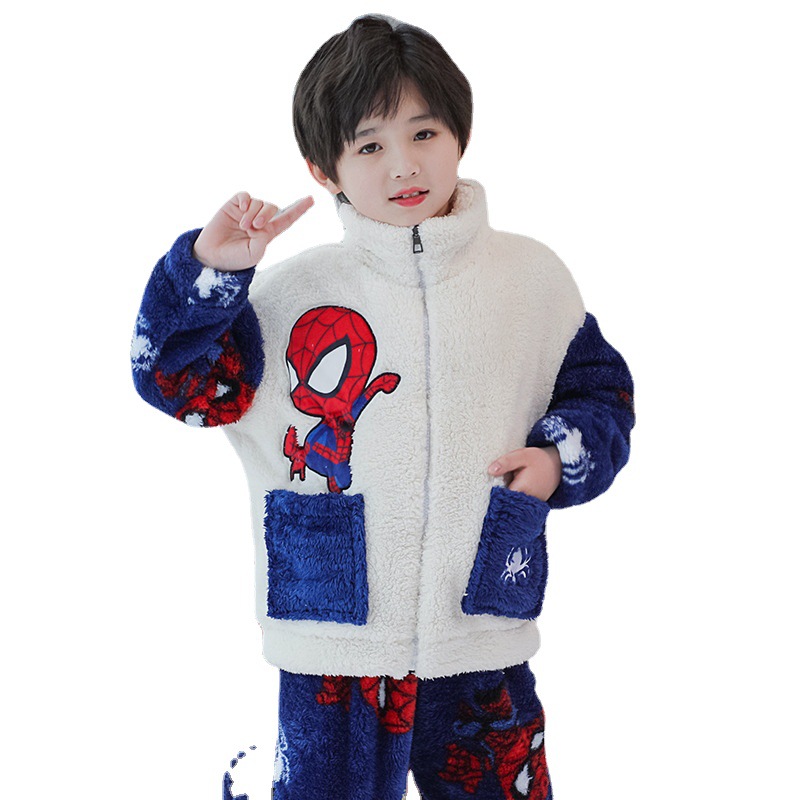 Children's winter velvet pijama for boys