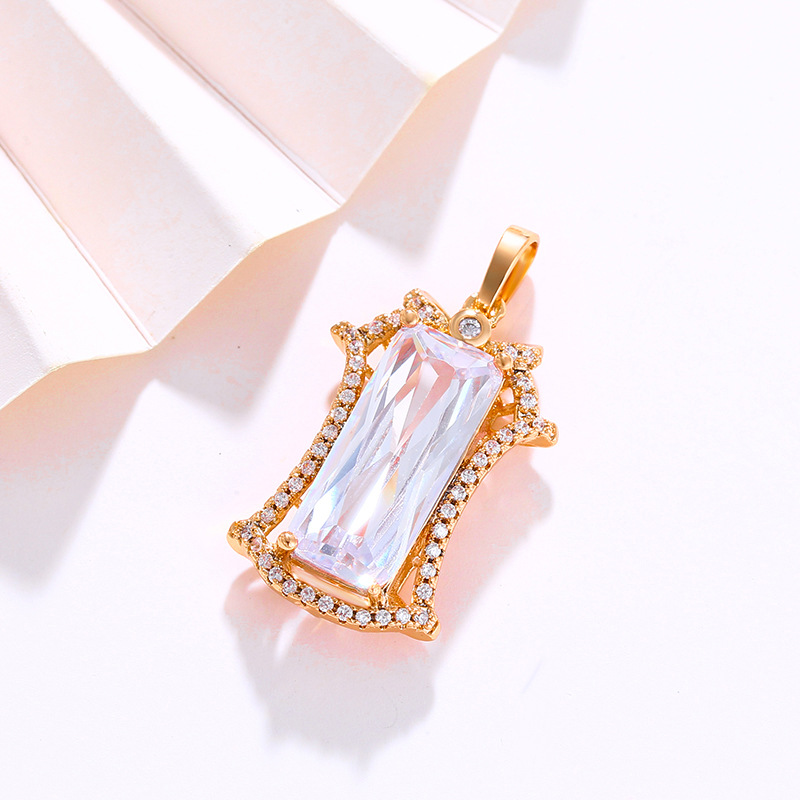 Xuping joyería europea y americana joyería transfronteriza nueva plaza imitación joya colgante micro incrustaciones de circonio atmosférica collar Accesorios