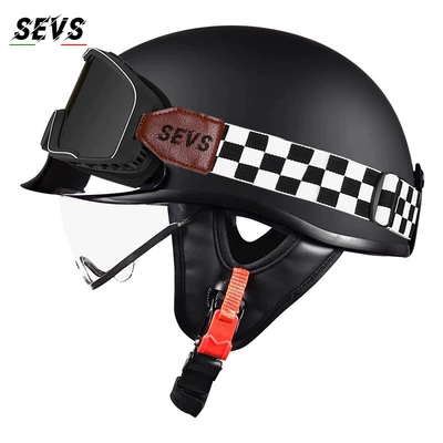helmet for men and women, Motosiklet kaskı (dəbilqə) - semi-black-transparent-mig-large-frame-goggles-m