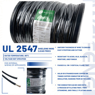 UL2547���x��30-24AWG 2-3о��Ҏ��Ӳ�|������ϩ���~��a�~���x��
