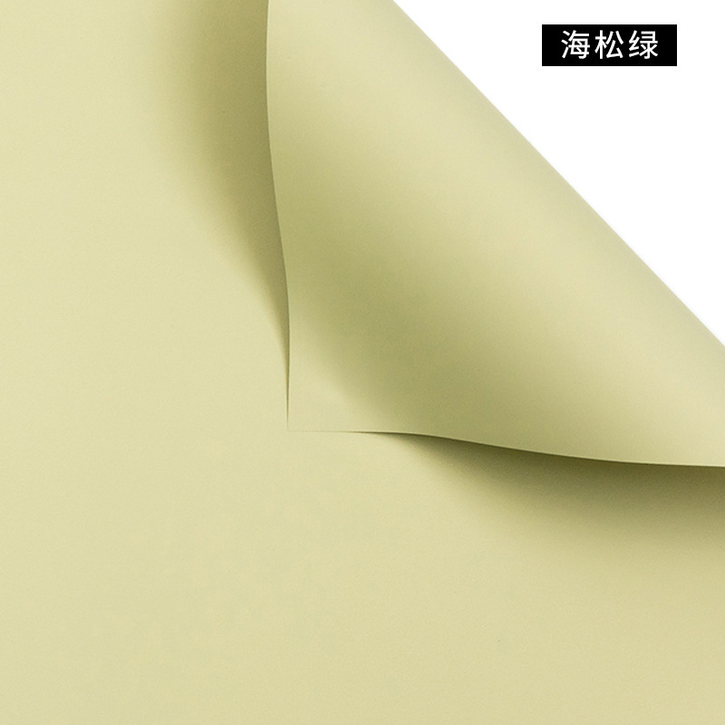 Color puro Papel Ouya Papel de envolver de flores Papel de envolver de flores Cesta de flores de apertura Regalo Flor de rosa Material floral Estilo coreano Primer amor image 24