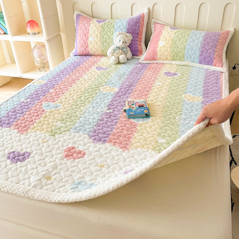 매트리스 마이크로 따뜻한 심장 블루