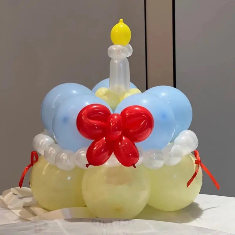 Birthday Party DIY Balloon Cake Shape Girl Photo Props Little Red Book Ins Style Hat Cute Funny Kidsren