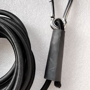 Supply outdoor sporting goods marine canoe rowing accessories carabiner 30cm stainless steel elastic rope hook