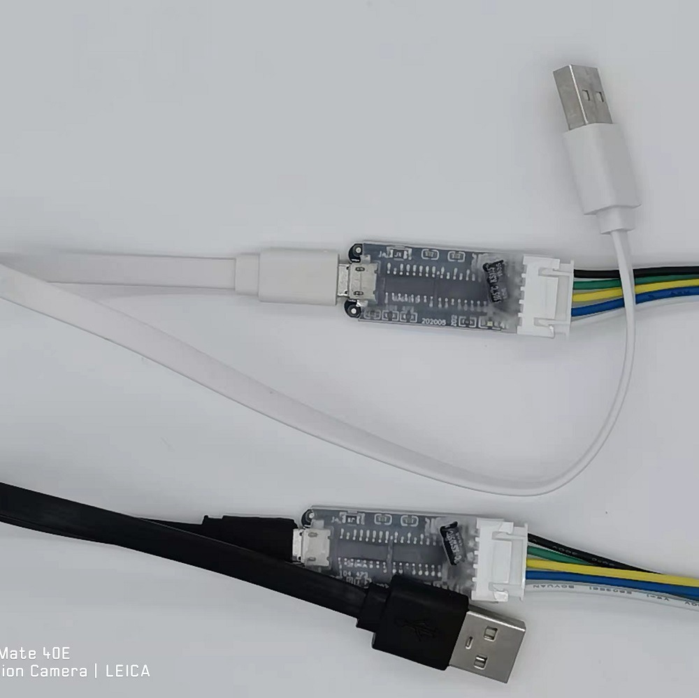 2组轴编码器AB相读取计数值  增量型旋转编码器测频 转USB Modbus