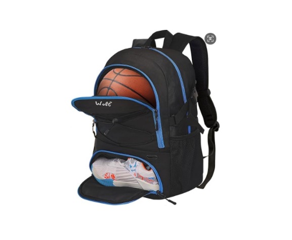 Bolsa de baloncesto transfronteriza Wolt, mochila de fútbol, mochila deportiva para hombres, mujeres y niños, bolsa de entrenamiento que puede contener una pelota de baloncesto de tamaño 7.