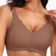 Foreign Trade plus size Underwear Women's bra Gather-up Traceless Thin Parammary Upper Bra Anti-sagging Cross-border European and American Gone Bra