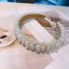 High-end retro fishing line handmade from pearl, ethnic headband for bride, hairpins, accessory, Korean style, Chanel style