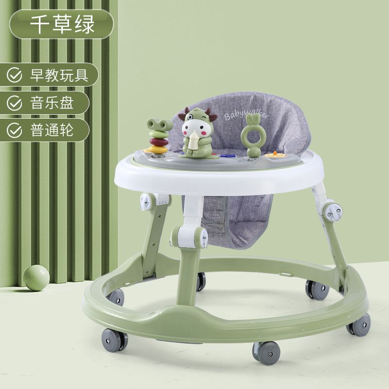 Andador para bebés que previene las piernas en forma de O y las caídas, apto para bebés de 6 a 18 meses, permite sentarse y ser empujado para ayudar a caminar y aprender a conducir.