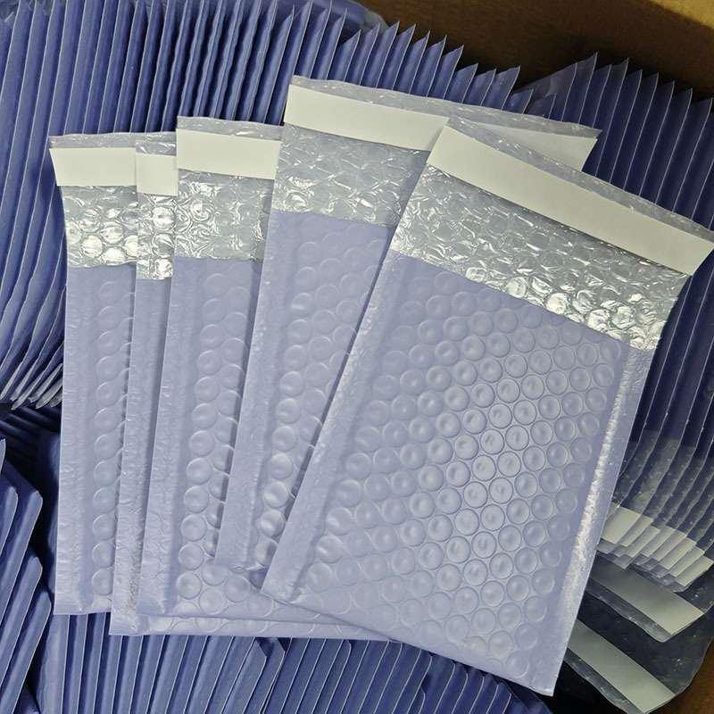 紫色共挤膜气泡袋 全新料 高强度胶 气泡袋小 精品饰品 气泡袋