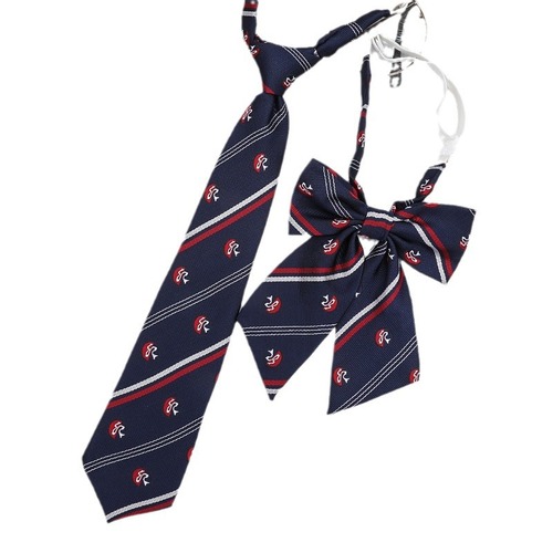JK small collar with flower girl student summer bow tie Japanese style DK college style graduation free shirt couple decoration