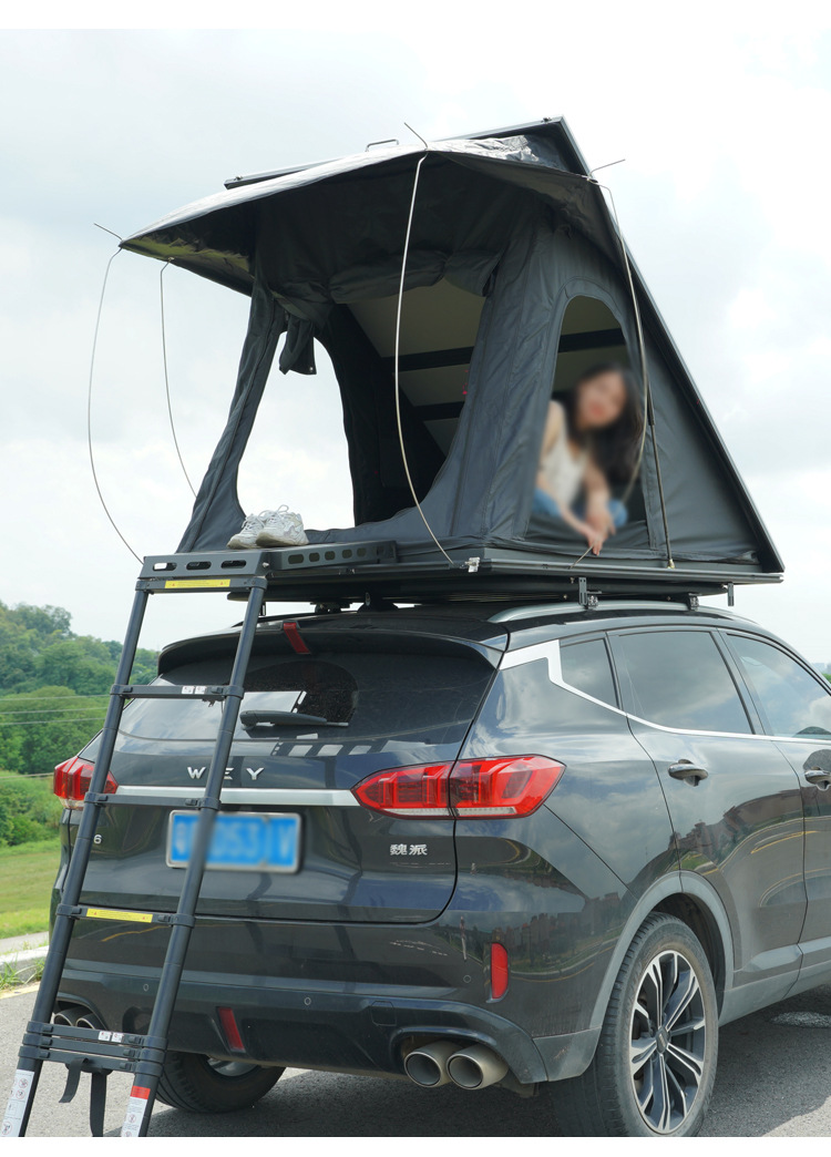 New Cross-Border Aluminum Alloy Roof Tent, Triangular Outdoor Self-Driving Travel Fully Automatic Off-Road Rainproof Car Tent