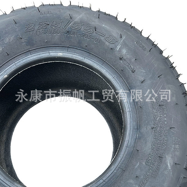 Harley Electric Vehicle Tire 225/55-8 Outer Tire 18X9.50-8 Vacuum Wheel Hub Universal Front and Rear Wide Tire 6-Ply