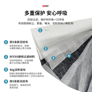 J8 Breathable Droplet Decoration Protection 700 Activated Carbon Anti-Disposable Mask 1 Four-Layer Odor Anti-Virus Anti-G3