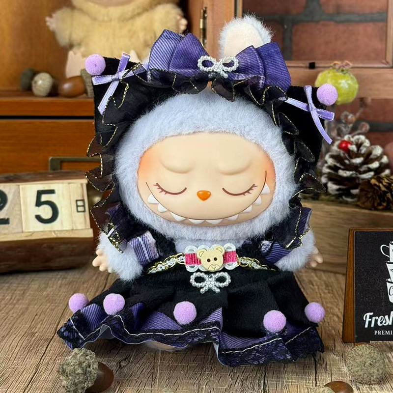 Labubuの子供服に適しています。布の服は17cm一二三代のセットの小さいアクセサリーに座っています。|undefined